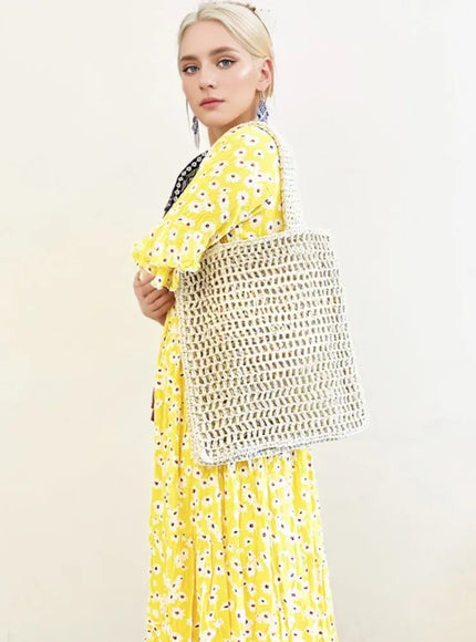 KissICON Women's Woven Tote – Shoulder Daily Commuting