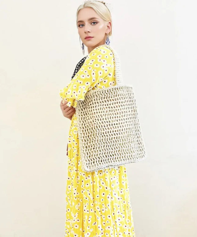 KissICON Women's Woven Tote – Shoulder Daily Commuting