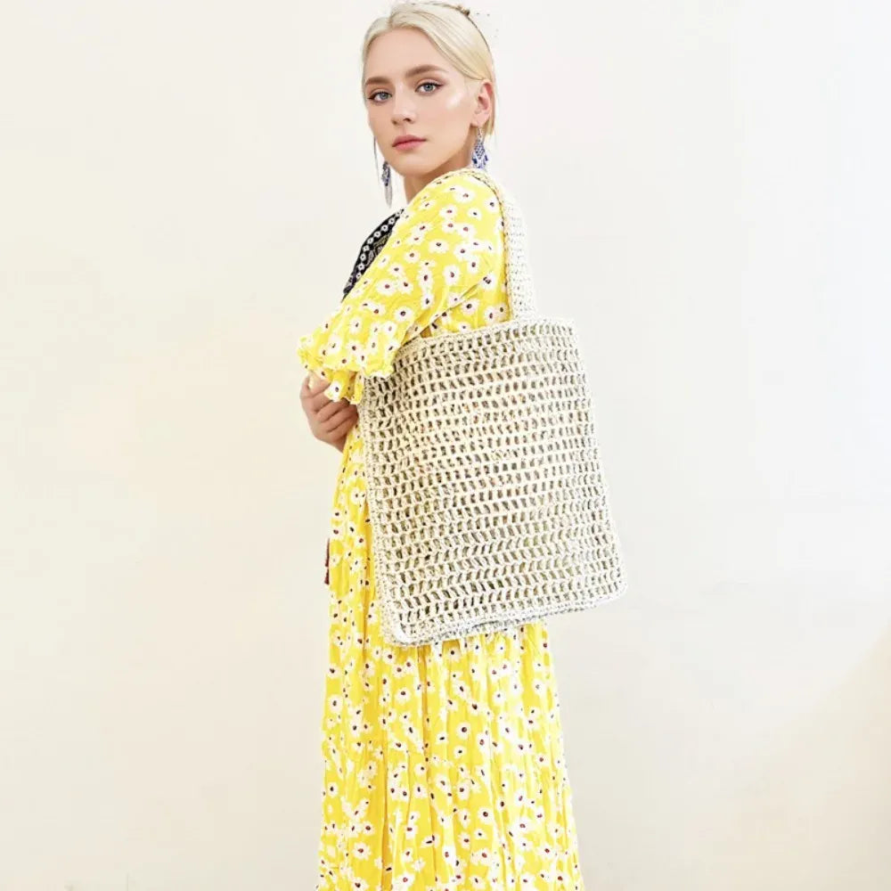 KissICON Women's Woven Tote – Shoulder Daily Commuting