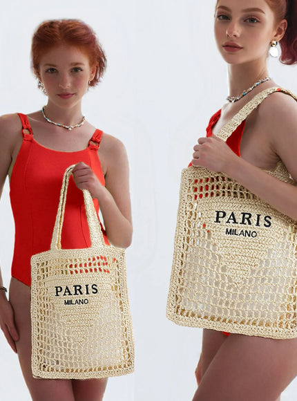 KissICON Women's Woven Tote – Shoulder Daily Commuting