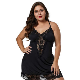KissICON Women Spaghetti Straps Nightgowns Lace Sexy Sleepdress Plus Size Nightdress Satin Lingerie Sets Women's Pajamas Home Clothes