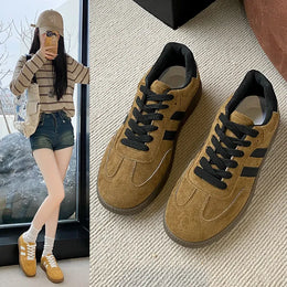 Dropshipman Women Tennis Sneakers Flats Ladies Fashion Mixed Colors Lace-up Vulcanized Shoes Spring Autumn Woman Outdoor Trainers Footwear