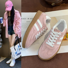 Dropshipman Women Tennis Sneakers Flats Ladies Fashion Mixed Colors Lace-up Vulcanized Shoes Spring Autumn Woman Outdoor Trainers Footwear