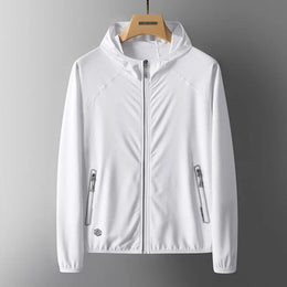 KissICON Women White / XL UPF 50 Ice Silk Sun Hoodie Lightweight UV Protection