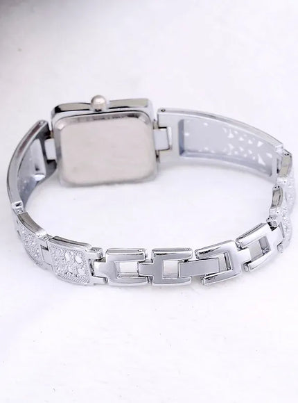 KissICON Womens Bracelet Watch Gold Square Roman Style -
