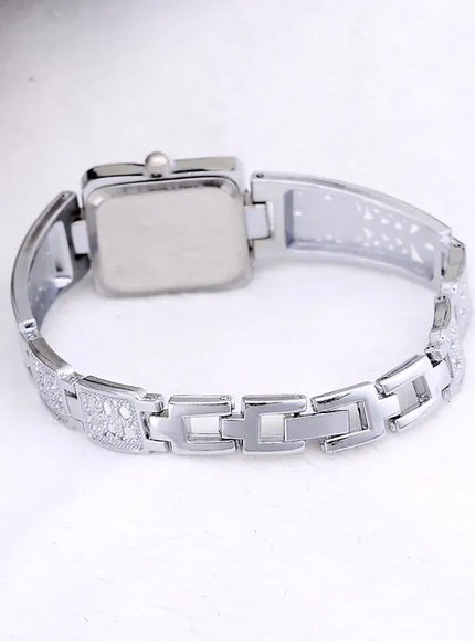 KissICON Womens Bracelet Watch Gold Square Roman Style -