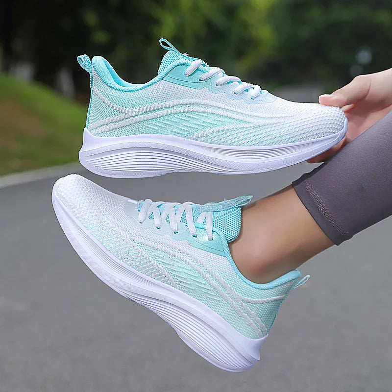 Dropshipman Womens Running Shoes Athletic Outdoor Gym Training Sneakers Walking Tennis Shoes Breathable Sport Fashion Sneakers for Ladies