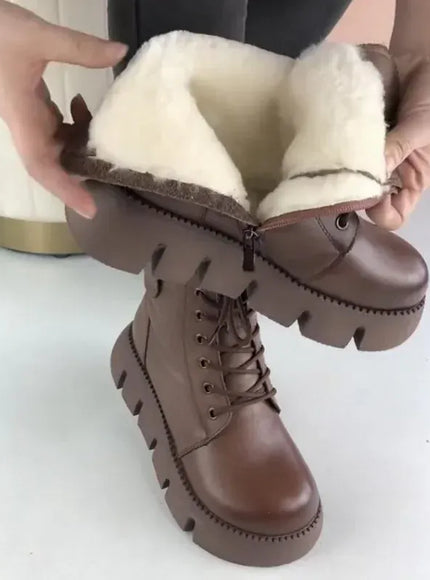 KissICON Womens Snow Boots 2024 Winter New Platform Cotton