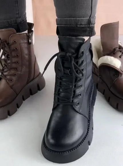 KissICON Womens Snow Boots 2024 Winter New Platform Cotton