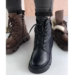KissICON Womens Snow Boots 2024 Winter New Platform Cotton