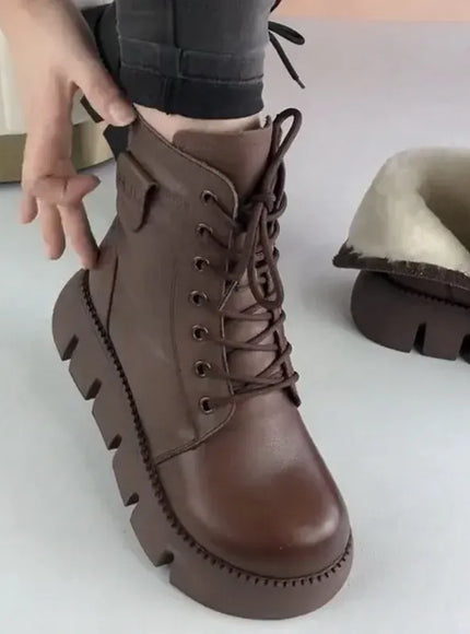 KissICON Womens Snow Boots 2024 Winter New Platform Cotton