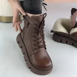 KissICON Womens Snow Boots 2024 Winter New Platform Cotton