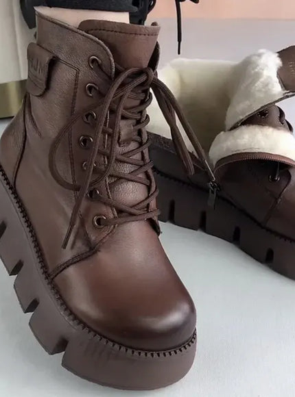 KissICON Womens Snow Boots 2024 Winter New Platform Cotton