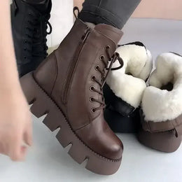 KissICON Womens Snow Boots 2024 Winter New Platform Cotton