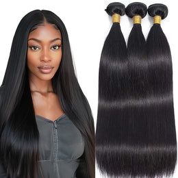 KissICON Womens Yaki Straight Hair Extensions - Heat Resistant