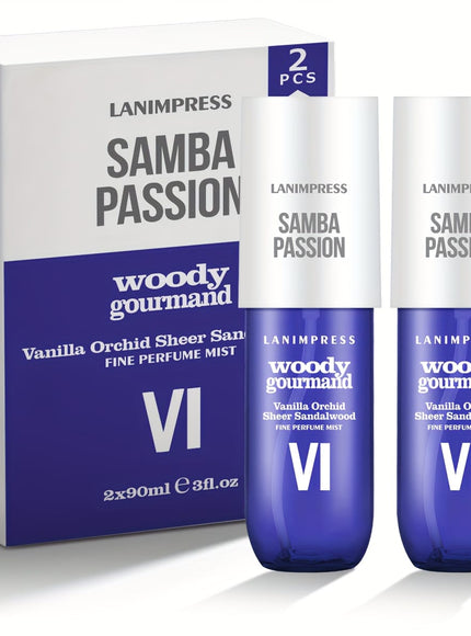 KissICON Woody Gourmet Seasoning KissIcon Brazilian Body Mist Duo - Long-Lasting Gourmand