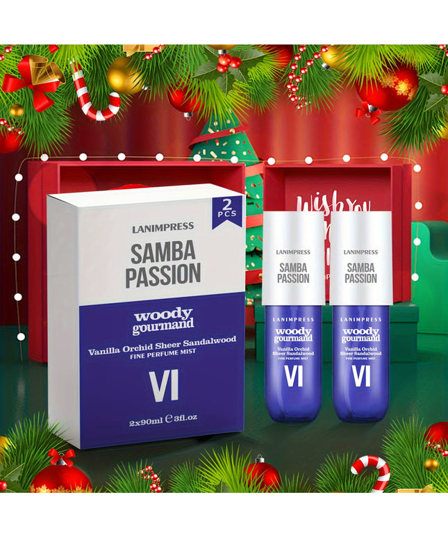 KissICON Woody Gourmet Seasoning KissIcon Brazilian Body Mist Duo - Long-Lasting Gourmand
