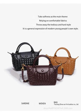 KissICON Woven Small Jiaozi Texture Popular Advanced Shoulder