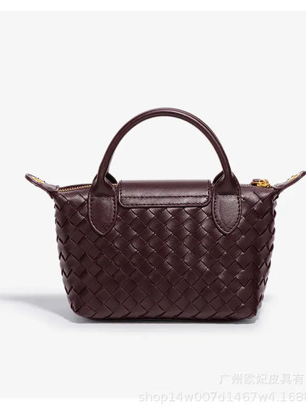 KissICON Woven Small Jiaozi Texture Popular Advanced Shoulder