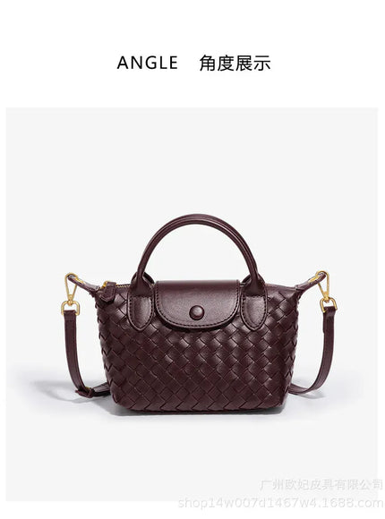 KissICON Woven Small Jiaozi Texture Popular Advanced Shoulder