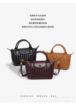 KissICON Woven Small Jiaozi Texture Popular Advanced Shoulder