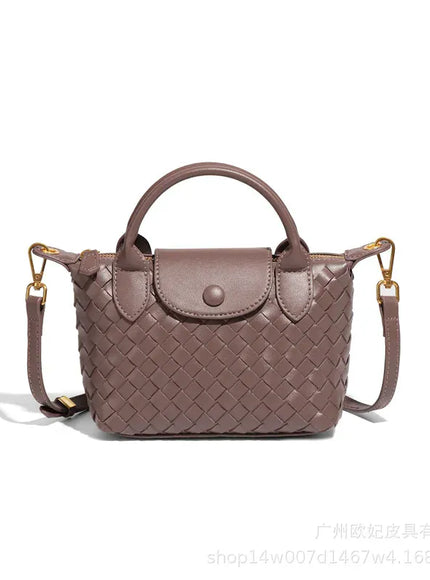 KissICON Woven Small Jiaozi Texture Popular Advanced Shoulder