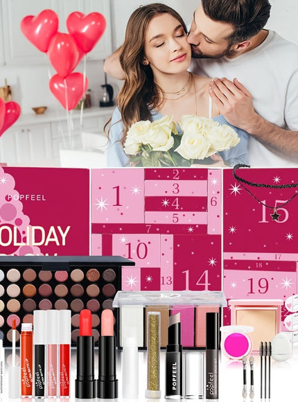 KissICON WOW003 Popfeel Surprise Makeup Countdown Calendar Gift Set