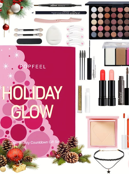 KissICON WOW003 Popfeel Surprise Makeup Countdown Calendar Gift Set