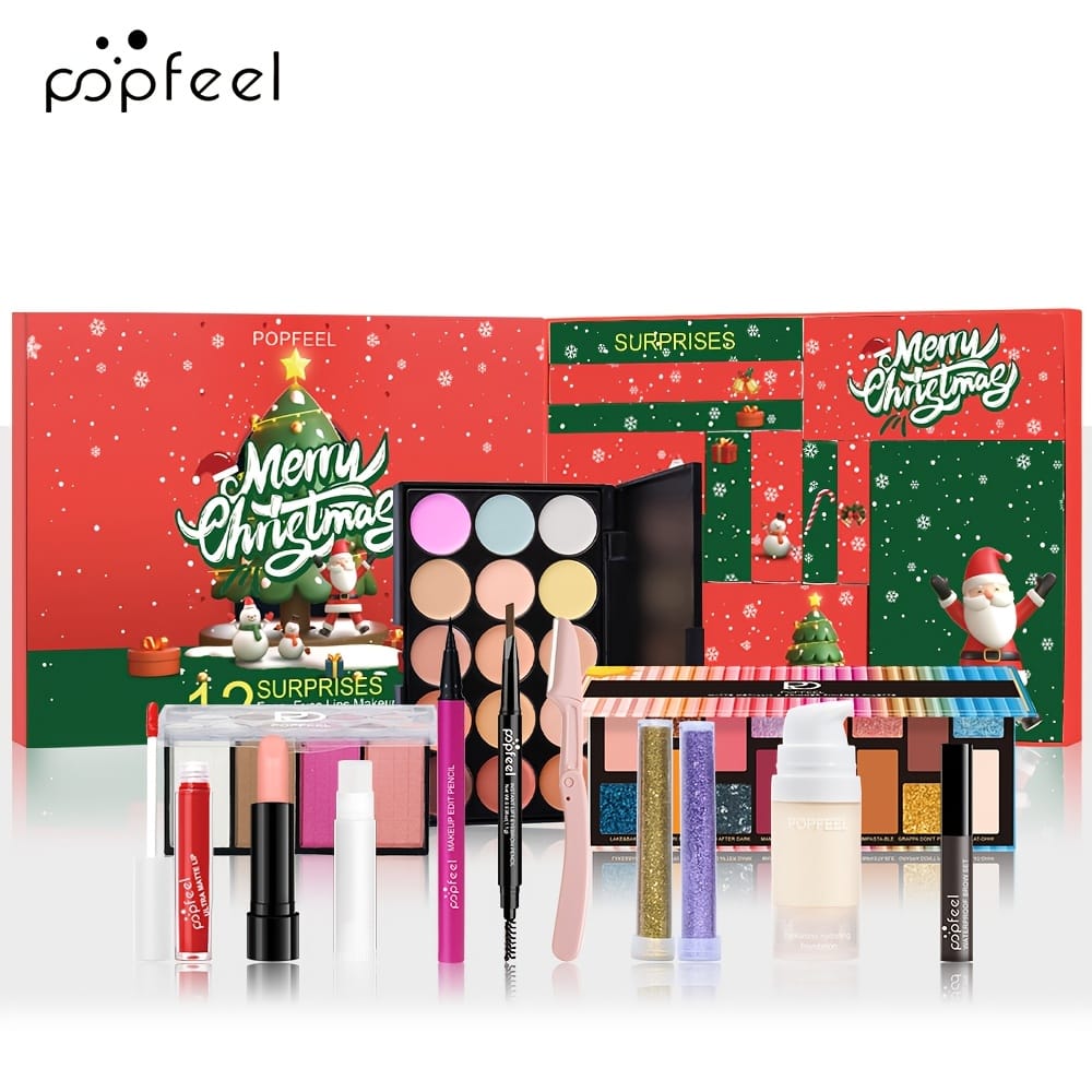 KissICON WOW004 Popfeel 12 Days Christmas Cosmetic Gift Set