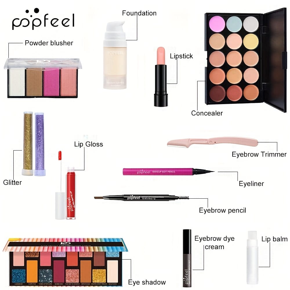 KissICON WOW004 Popfeel 12 Days Christmas Cosmetic Gift Set
