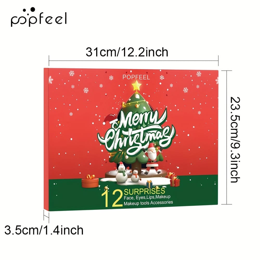 KissICON WOW004 Popfeel 12 Days Christmas Cosmetic Gift Set