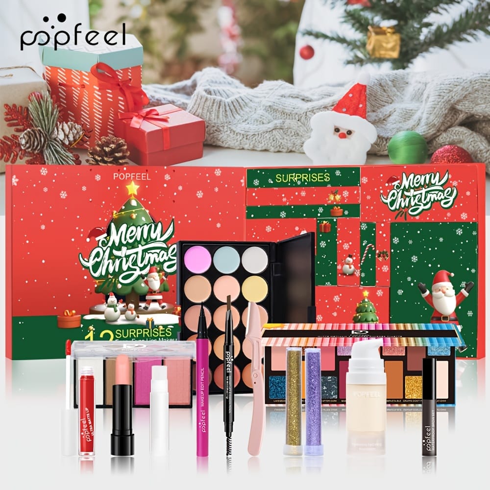 KissICON WOW004 Popfeel 12 Days Christmas Cosmetic Gift Set