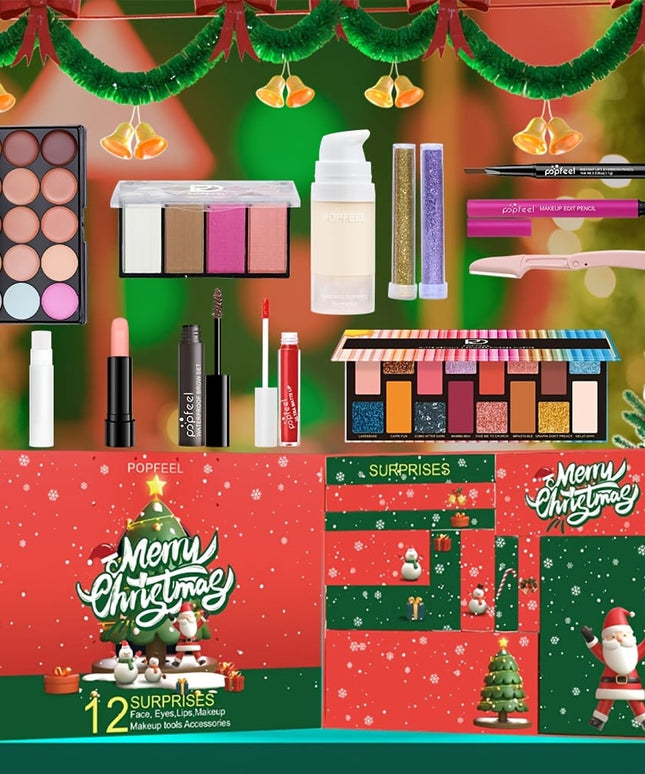 KissICON WOW004 Popfeel 12 Days Christmas Cosmetic Gift Set