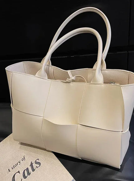 KissICON WT Handbags 2022 Leather Woven Tote – Bags Designer Solid