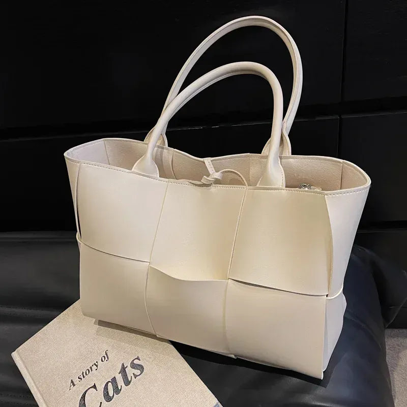 KissICON WT Handbags 2022 Leather Woven Tote – Bags Designer Solid