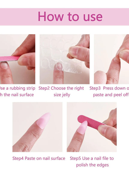 KissICON X-0294 KissIcon French Nails Press On Nails - 3D