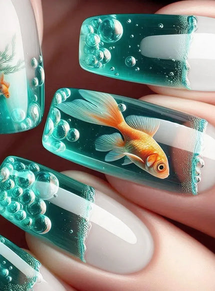 KissICON X-0294 KissIcon French Nails Press On Nails - 3D