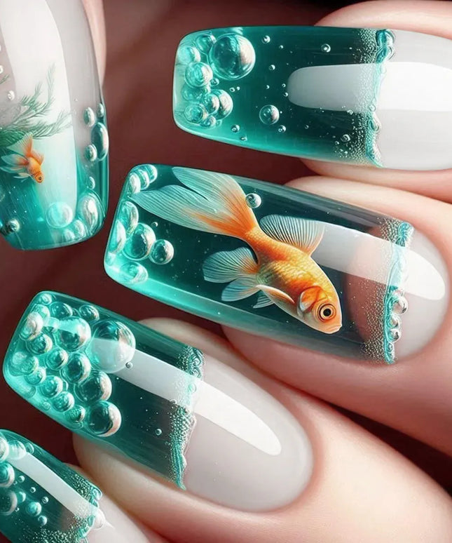 KissICON X-0294 KissIcon French Nails Press On Nails - 3D