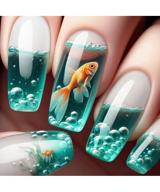 KissICON X-0294 KissIcon French Nails Press On Nails - 3D