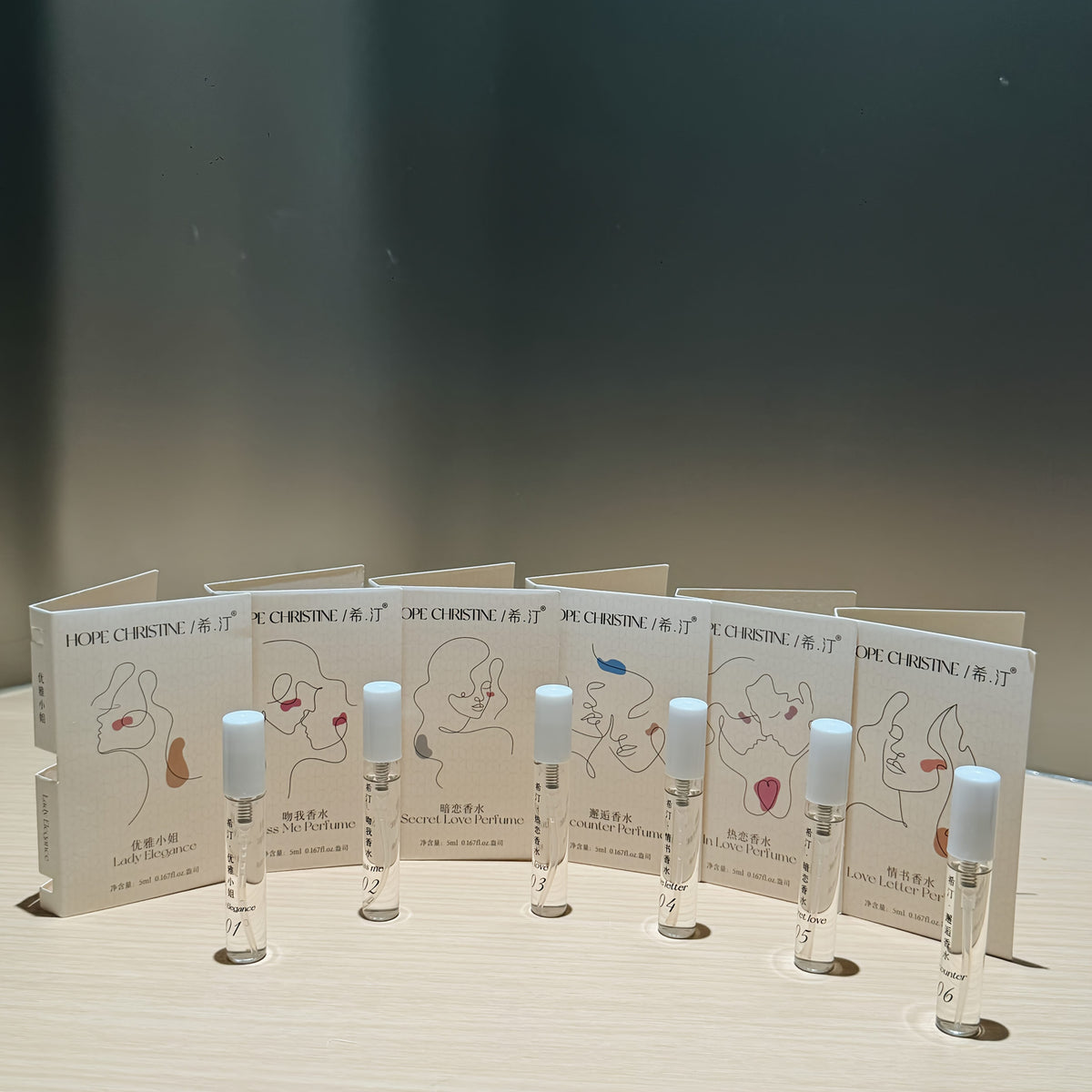 KissICON Xiting Love Series Perfume Gift Box Hope Christine Mini Perfume – Floral Woody Travelready