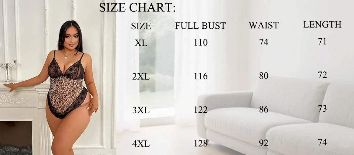 KissICON XL 4XL Lingerie – Mesh See Through