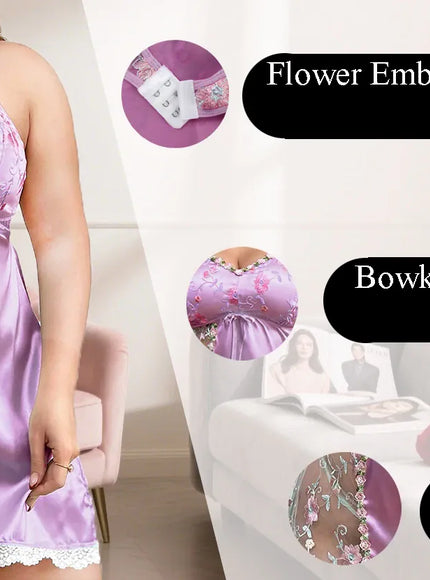 KissICON XL 5XL Curve Floral Embroidery Lingerie –