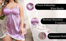 KissICON XL 5XL Curve Floral Embroidery Lingerie –