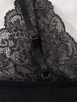 KissICON XL 5XL Curve Lace Lingerie – Sheer Mesh Deep