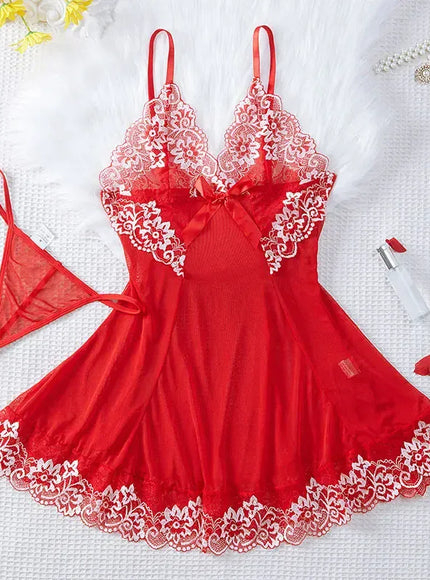KissICON XL 5XL Curve Lace Lingerie – Sheer Mesh Deep