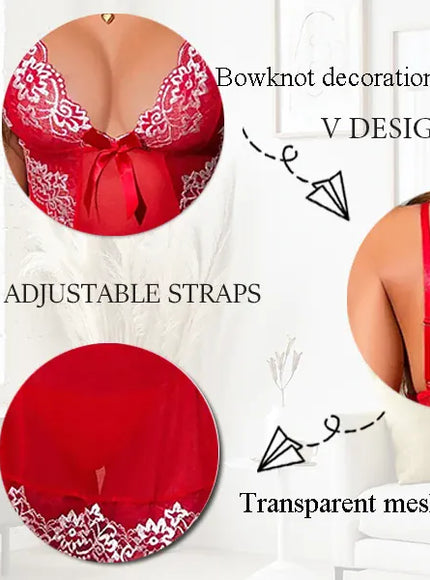 KissICON XL 5XL Curve Lace Lingerie – Sheer Mesh Deep