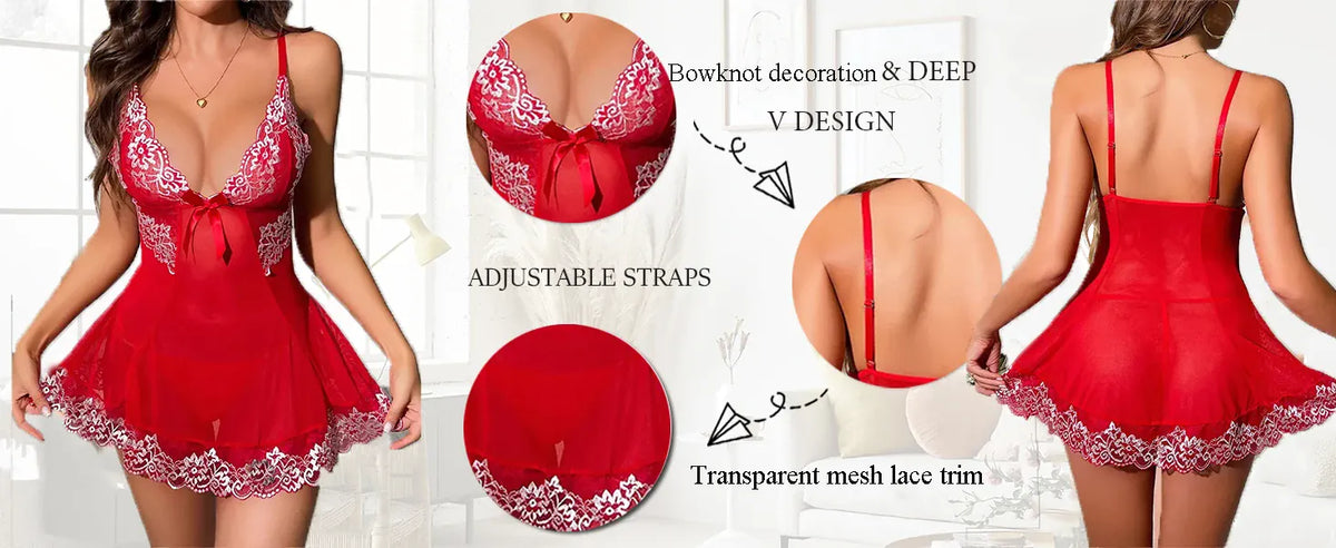 KissICON XL 5XL Curve Lace Lingerie – Sheer Mesh Deep