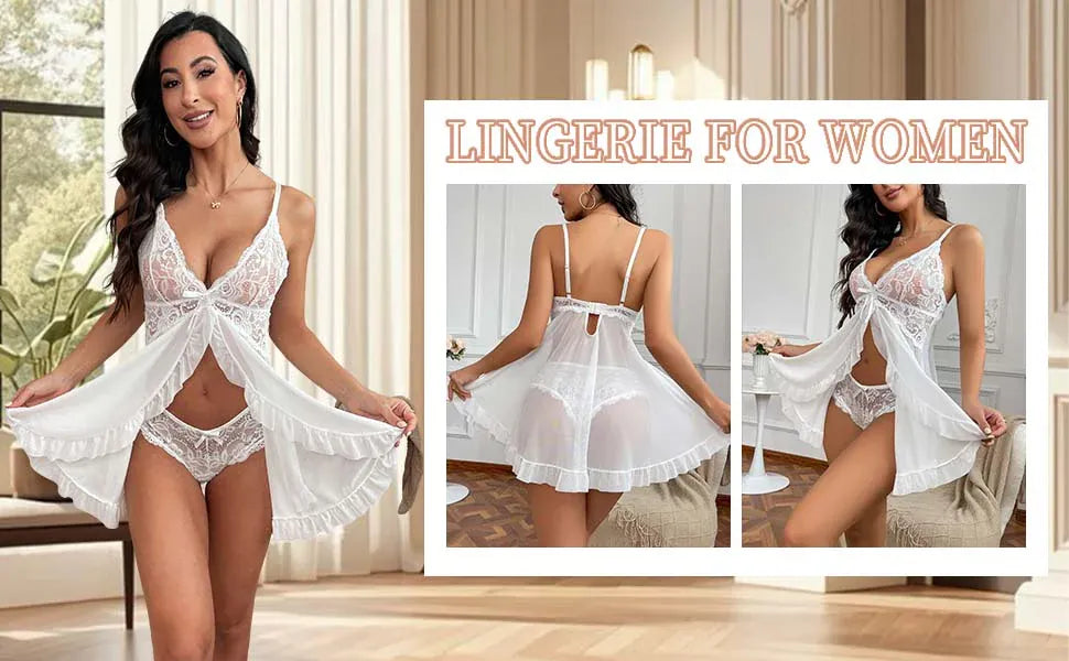 KissICON XL 5XL Curve Women's Lingerie – Erotic Lace Solid