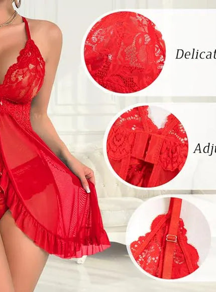 KissICON XL 5XL Curve Women's Lingerie – Erotic Lace Solid