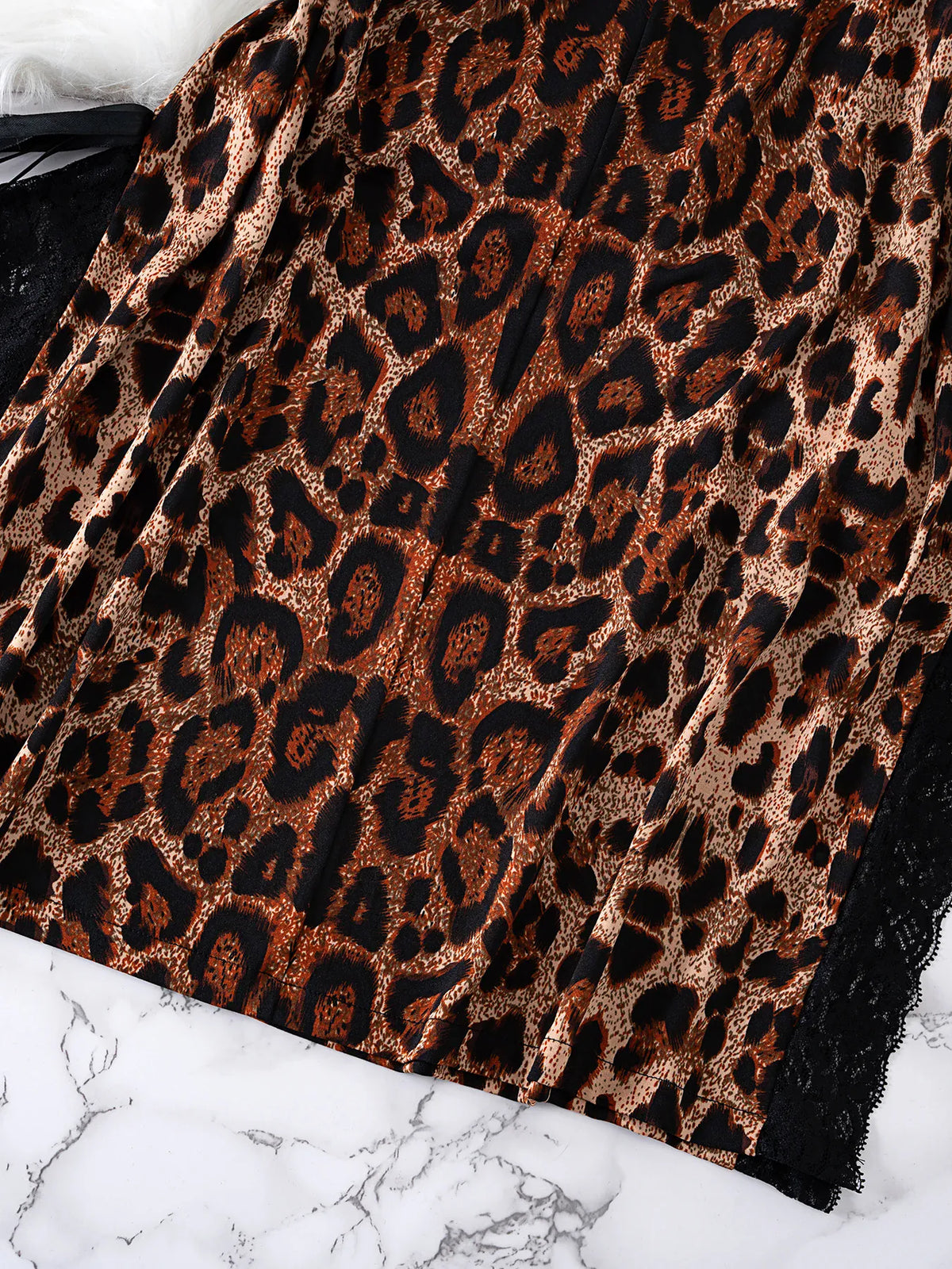 KissICON XL 5XL Leopard Print Deep V-Neck Women's